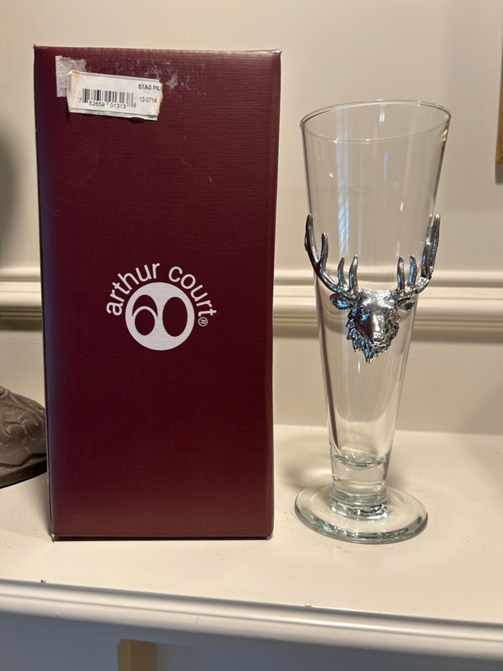 Vintage Arthur Court Stag Pilsner Glass